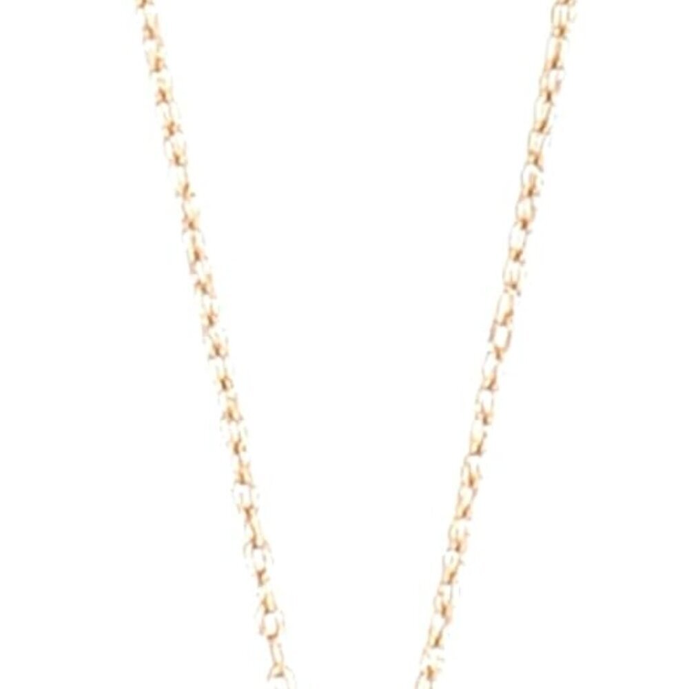 Minimalist Gold Initial Pendant Necklace With Cable Chain - Subtle Elegance